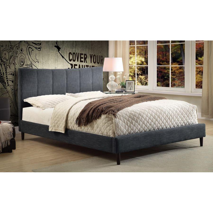 Rimo 60" Queen Platform Bed in Grey