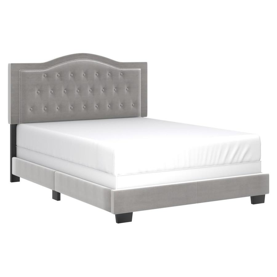 Pixie 60" Queen Bed in Light Grey