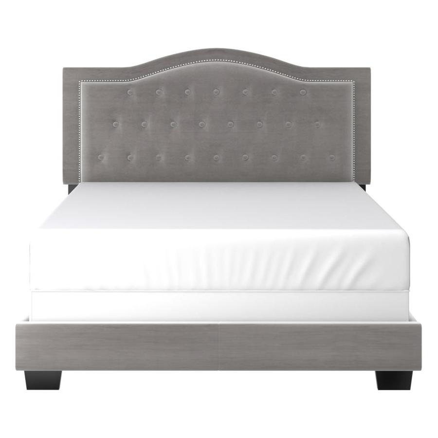 Pixie 60" Queen Bed in Light Grey