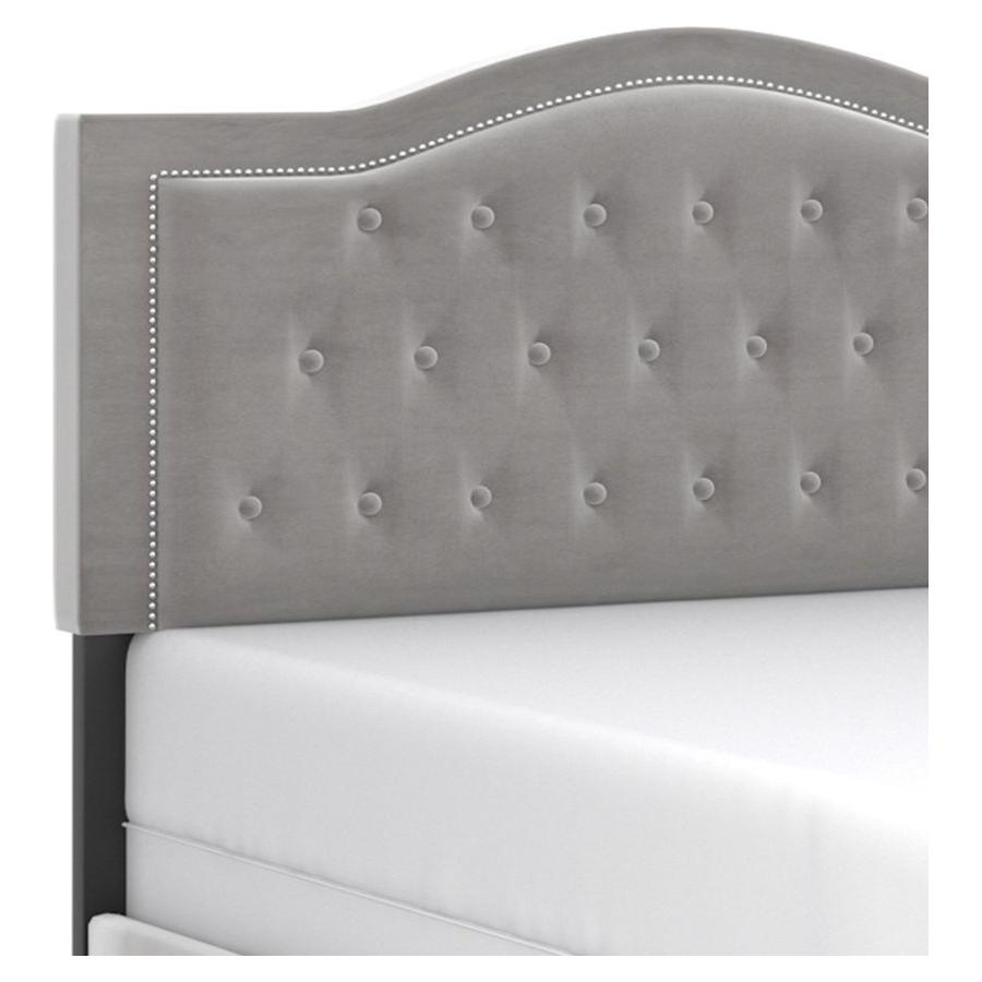 Pixie 60" Queen Bed in Light Grey