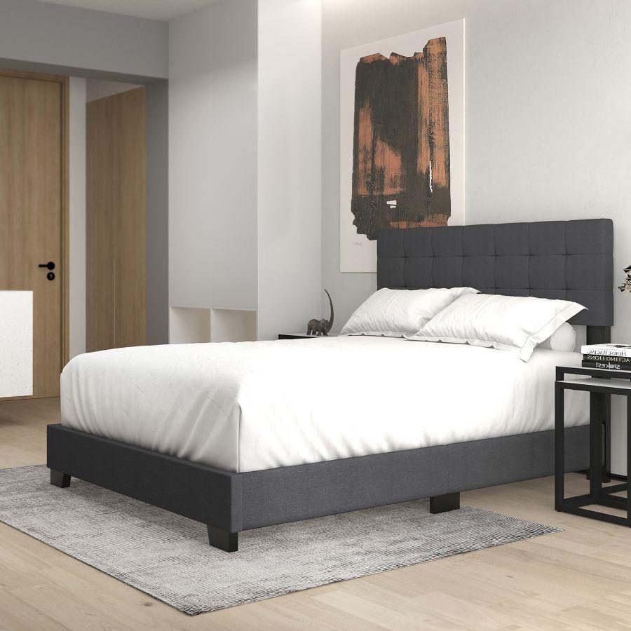 Exton 60" Queen Bed in Charcoal