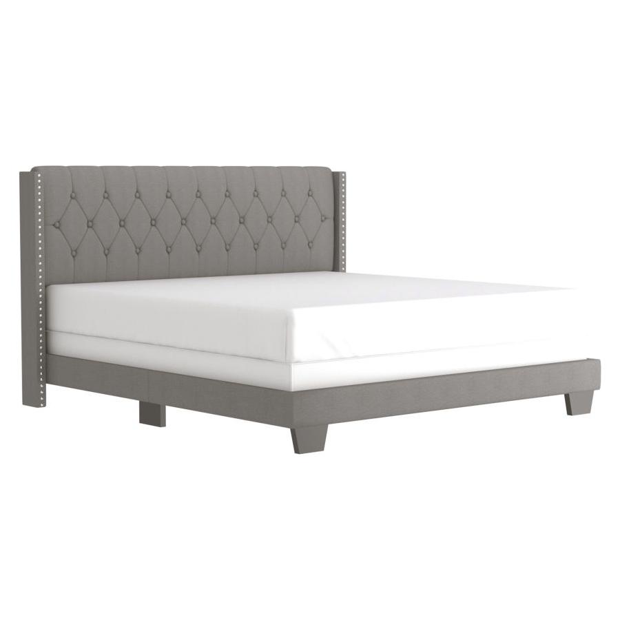 Gunner 78" King Bed in Light Grey