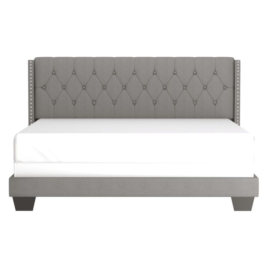 Gunner 78" King Bed in Light Grey