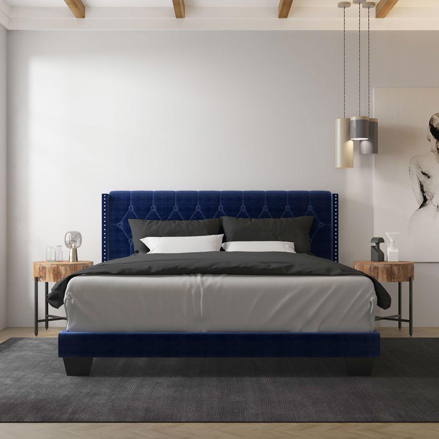 Gunner 78" King Bed in Blue