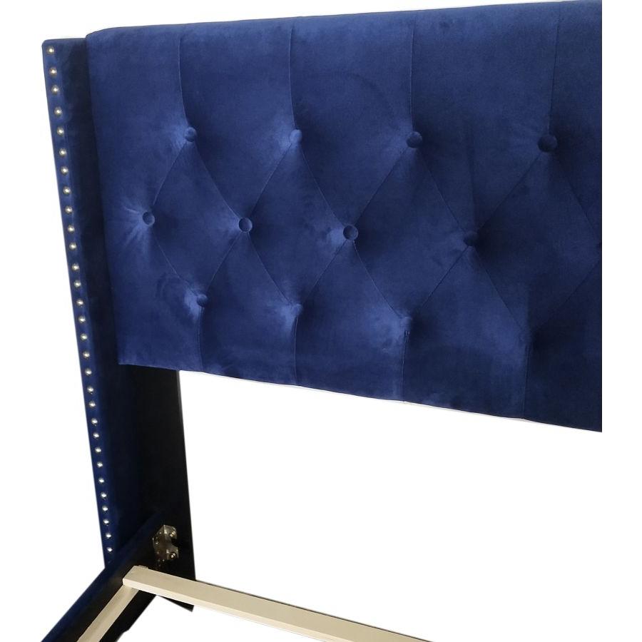 Gunner 78" King Bed in Blue