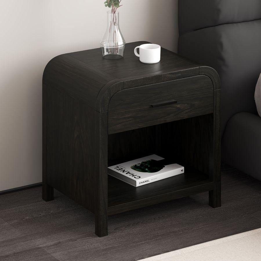 Bowman 1 Drawer Accent Table in Dark Walnut