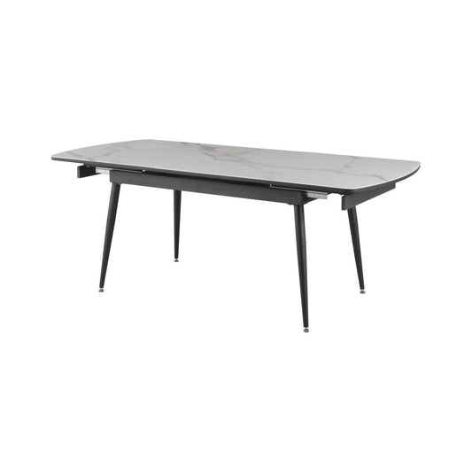 Alessia Dining Table - White/Black