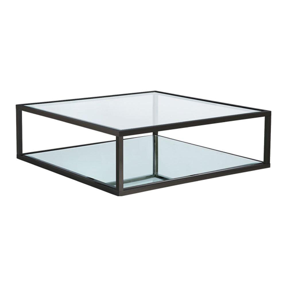 Caspian Black Coffee Table: Square - Open Box