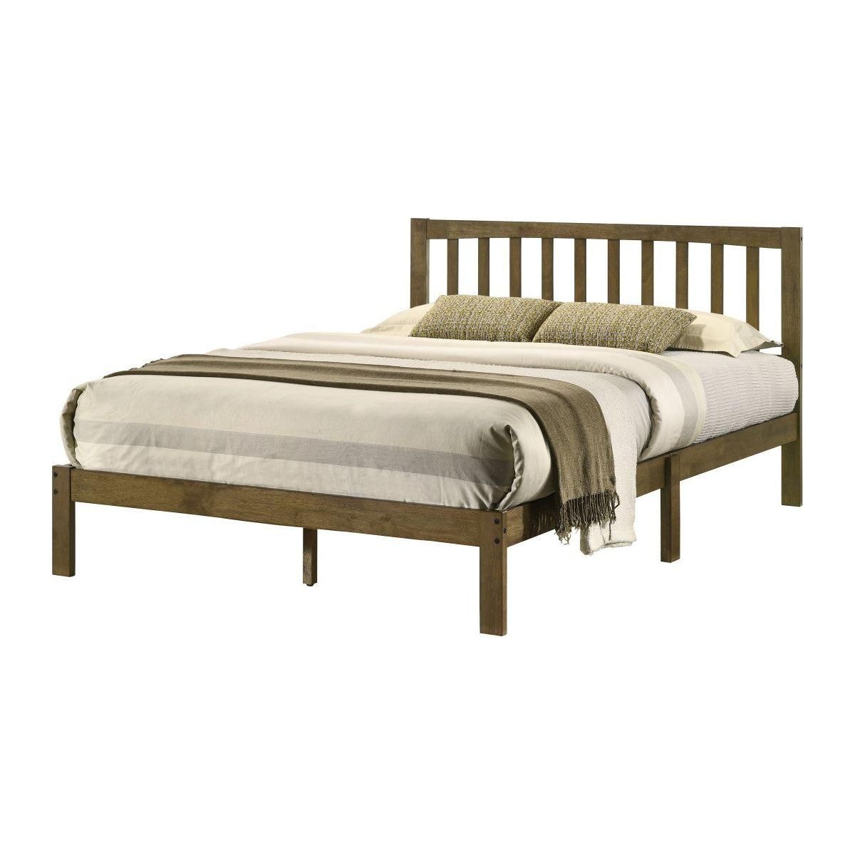 Odessa Platform Bed, Antique Walnut - Full