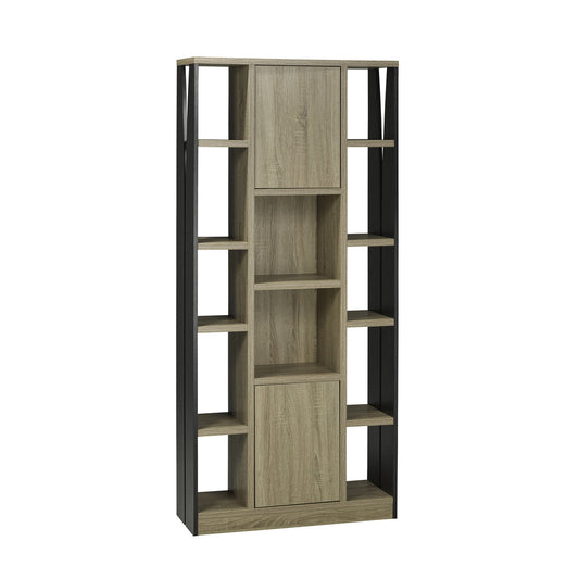 Bella Display Shelf - Dark Taupe/black