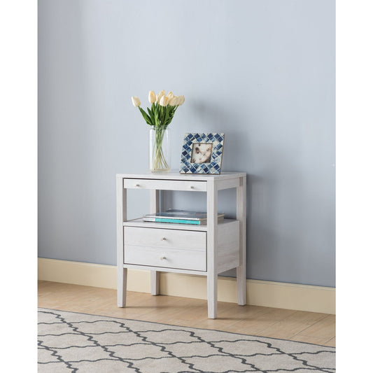 Roxana Accent Table,  White Oak