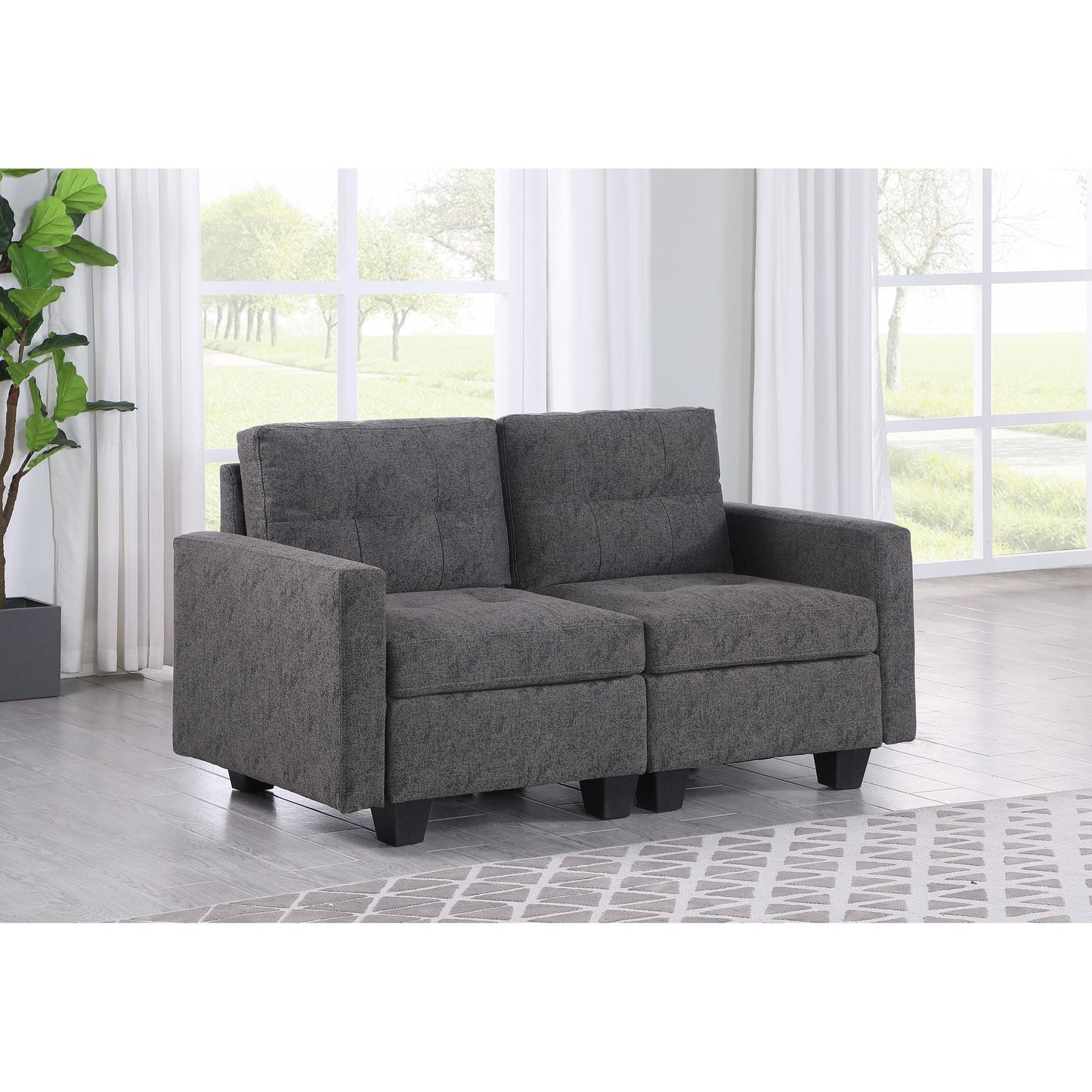 Stellar Modular Loveseat - Grey