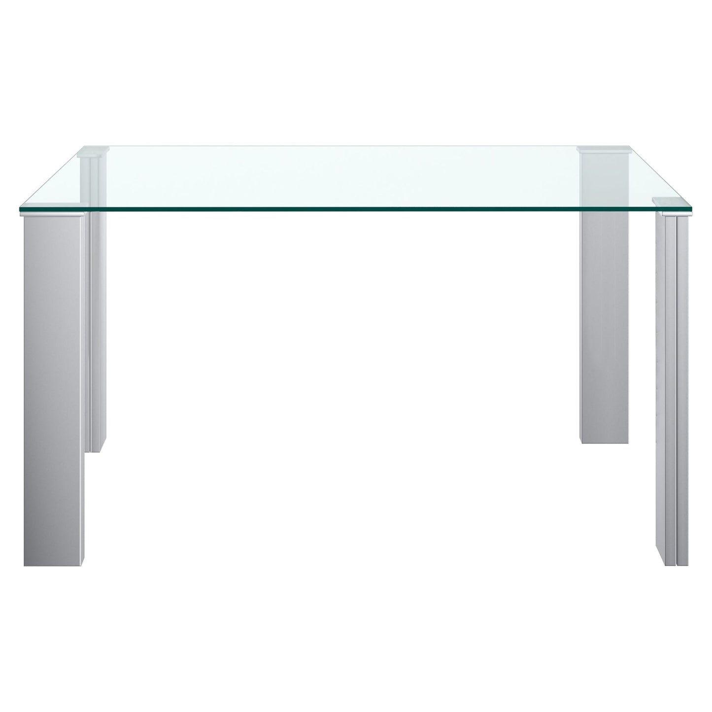 Frankfurt Rectangular Dining Table in Stainless Steel