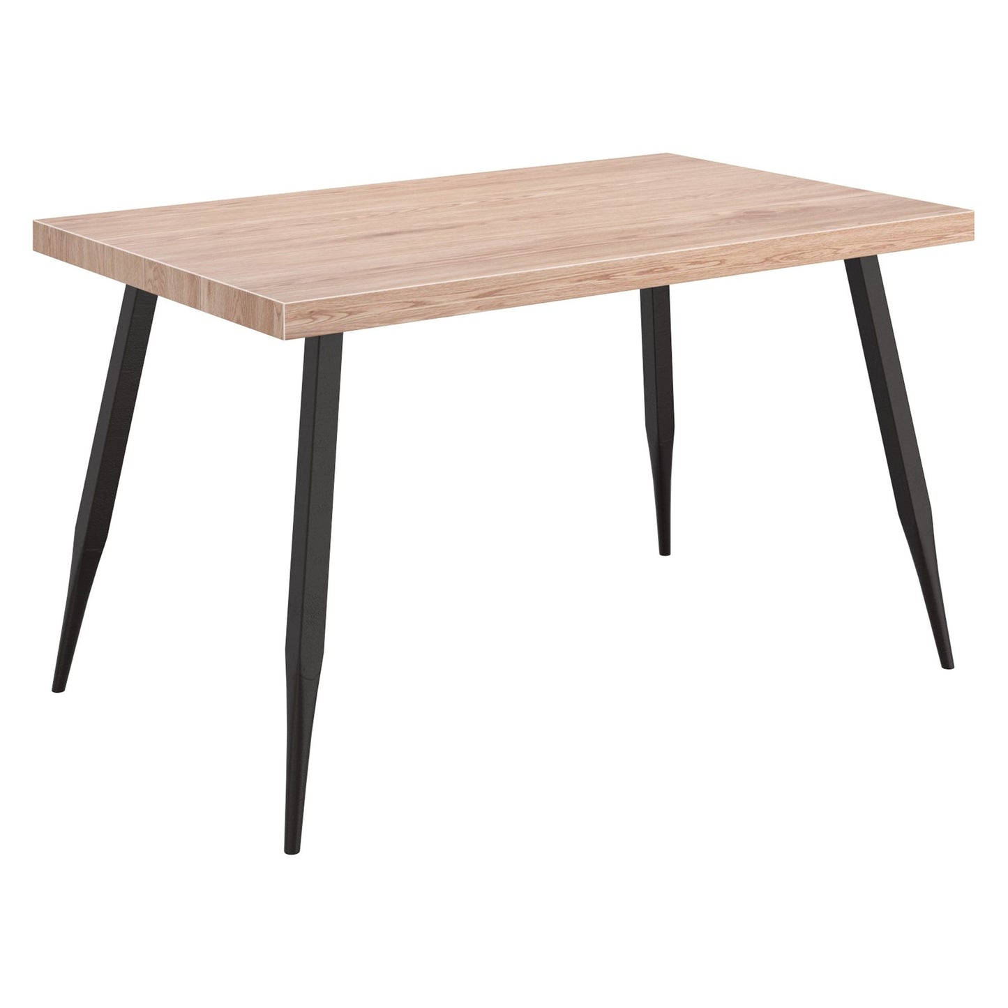 Vesta Rectangular Dining Table in Natural and Black