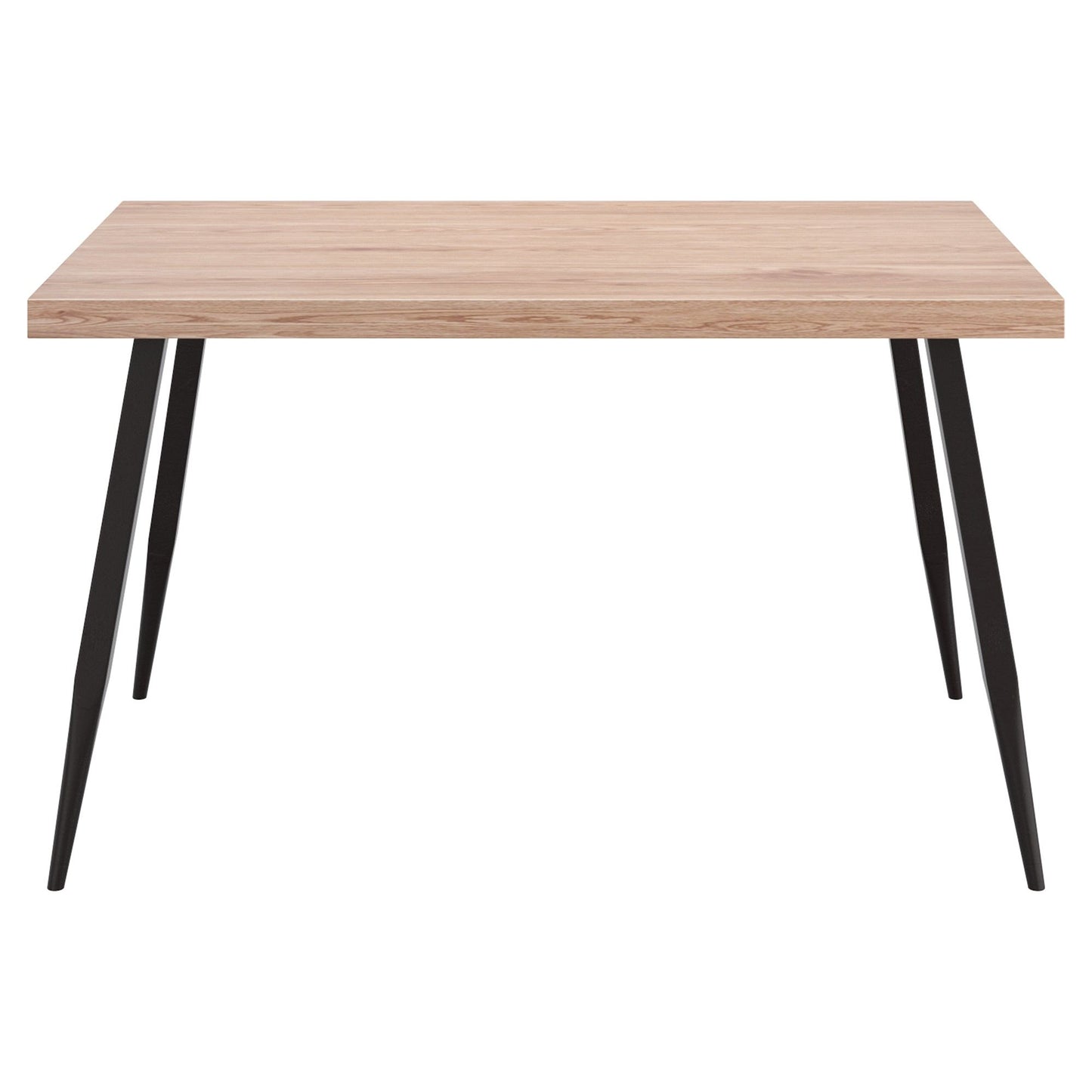 Vesta Rectangular Dining Table in Natural and Black