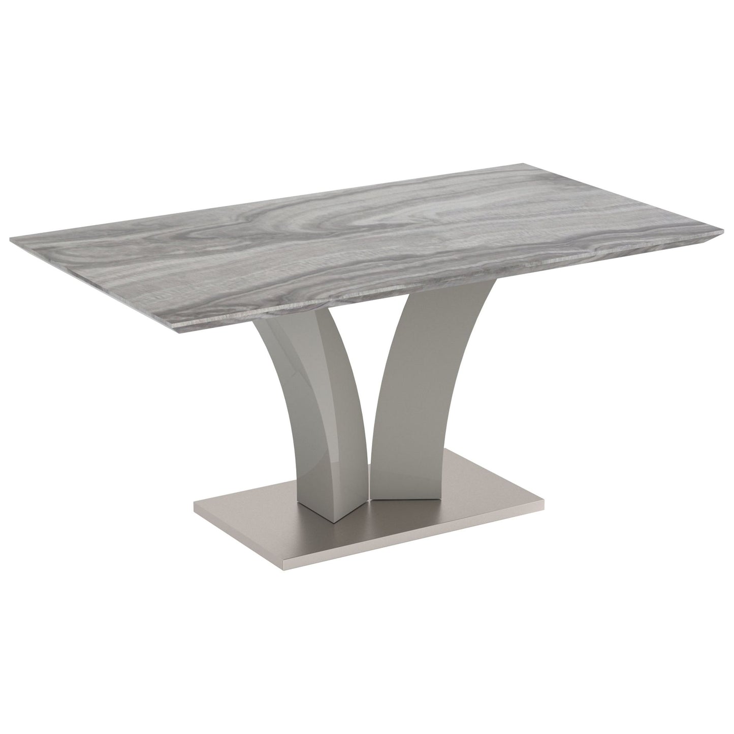 Napoli Rectangular Dining Table in Light Grey