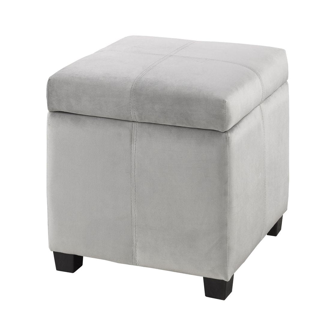 Zoe Storage Ottoman - Grey