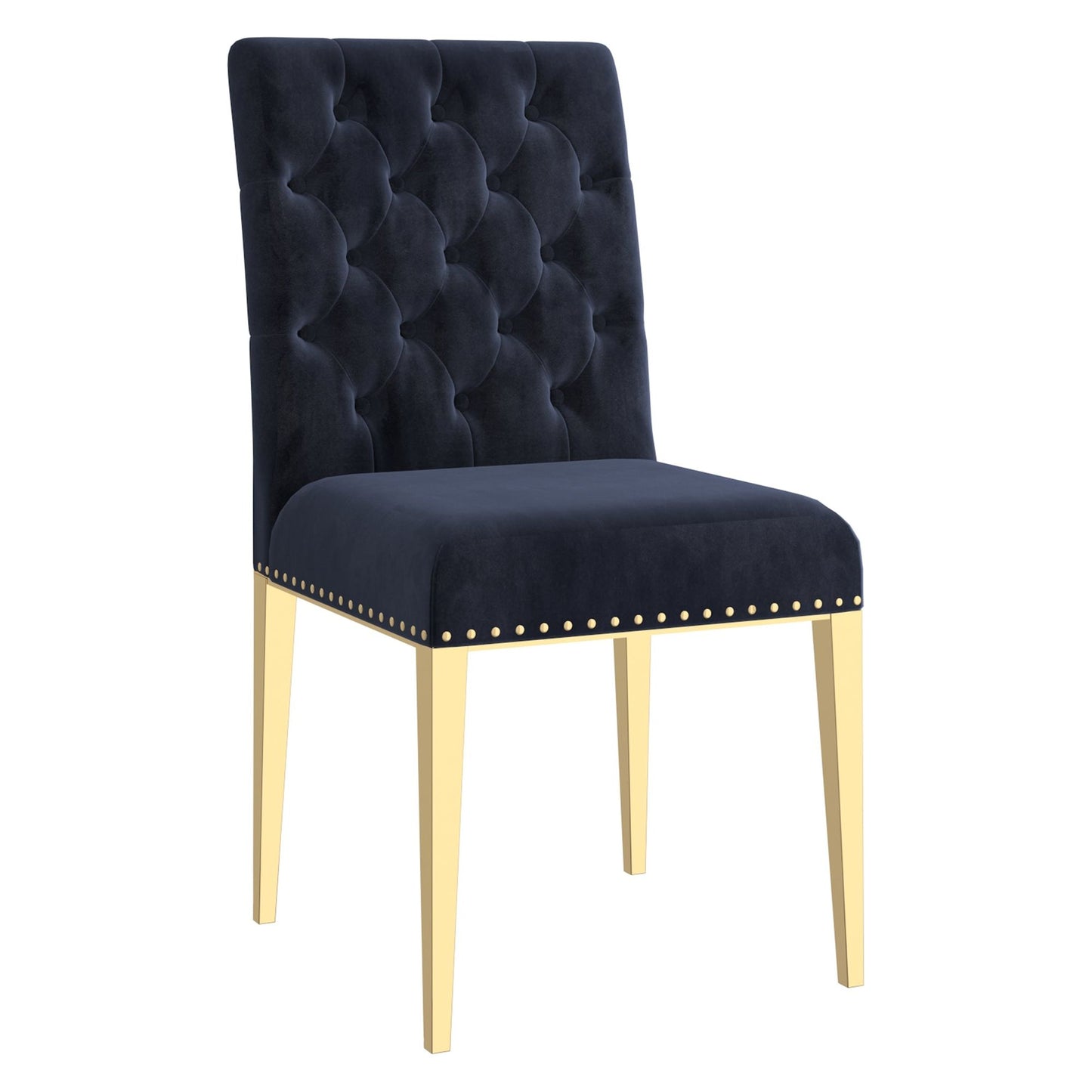 Azul Dining Chair, Set of 2 in Black and Gold