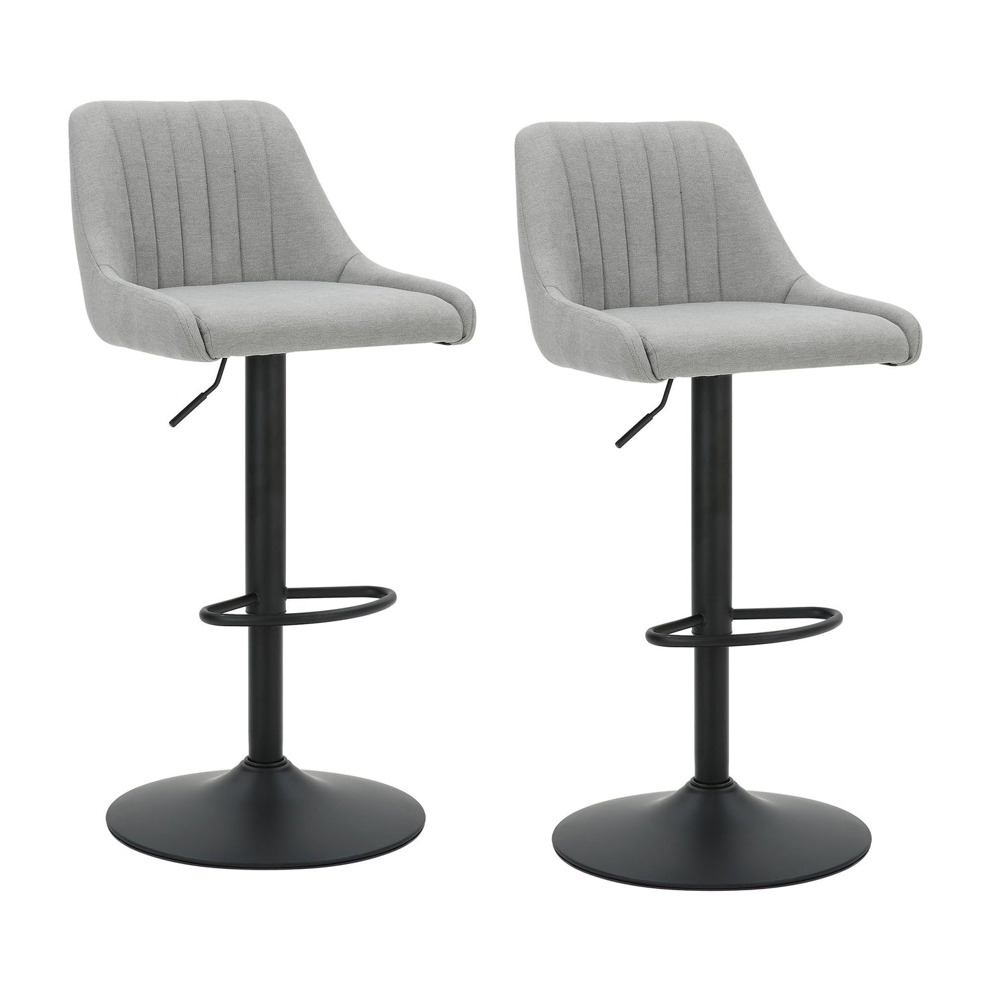 Kron Adjustable Height Air-Lift Swivel Stool (Set of 2)