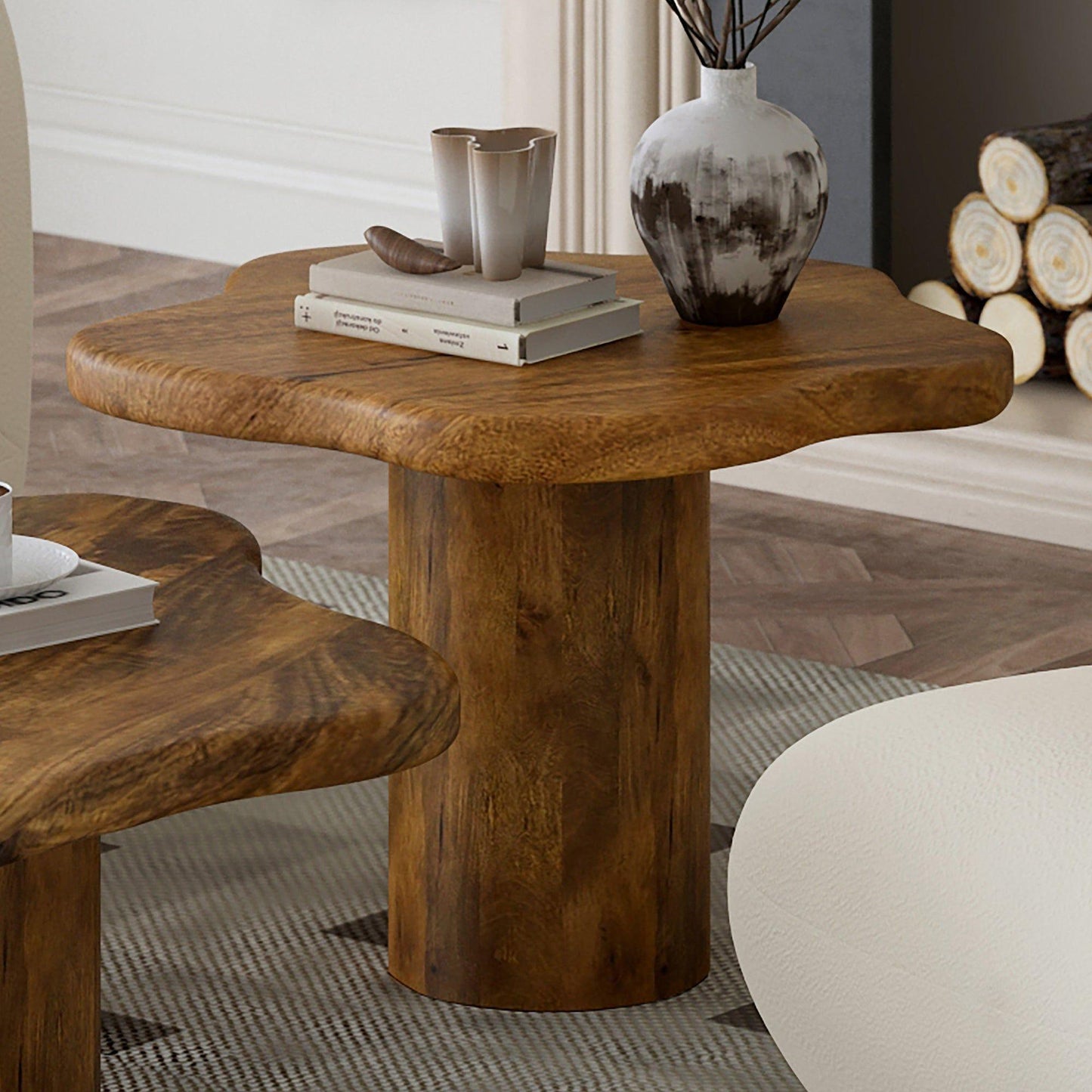 Mayal Large Coffee Table in Walnut