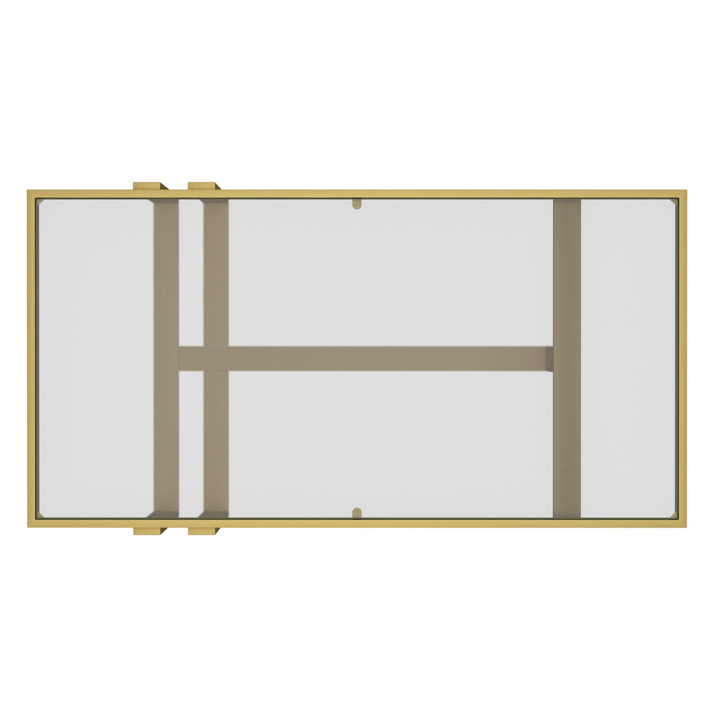 Paxton Rectangular Coffee Table in Brushed Gold