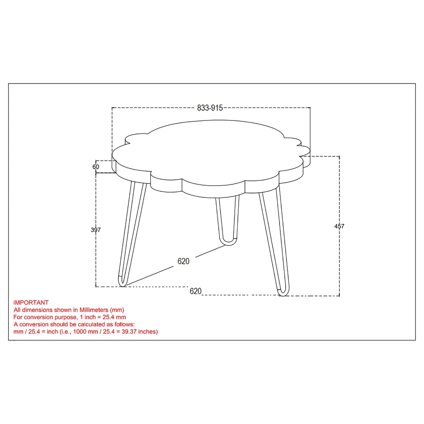 Nila Coffee Table in Natural and Black