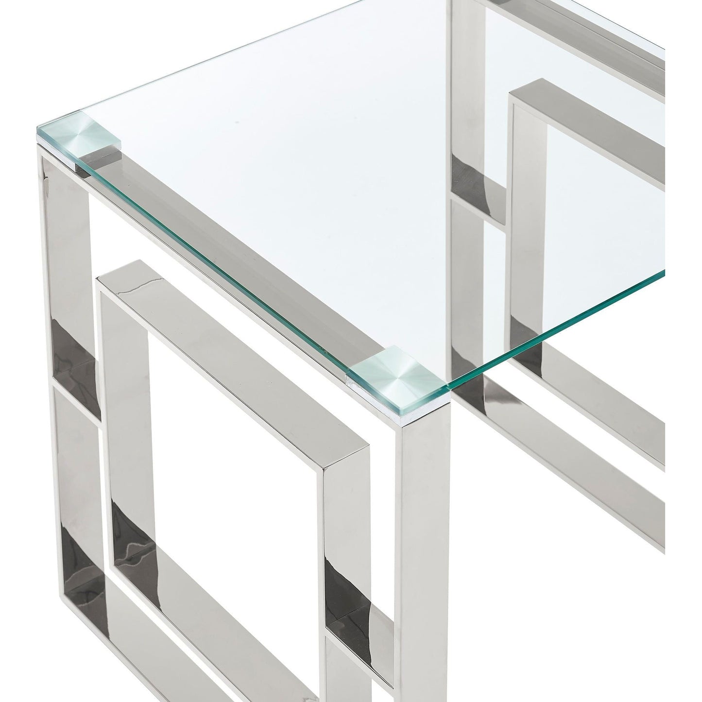 Eros Coffee Table in Silver