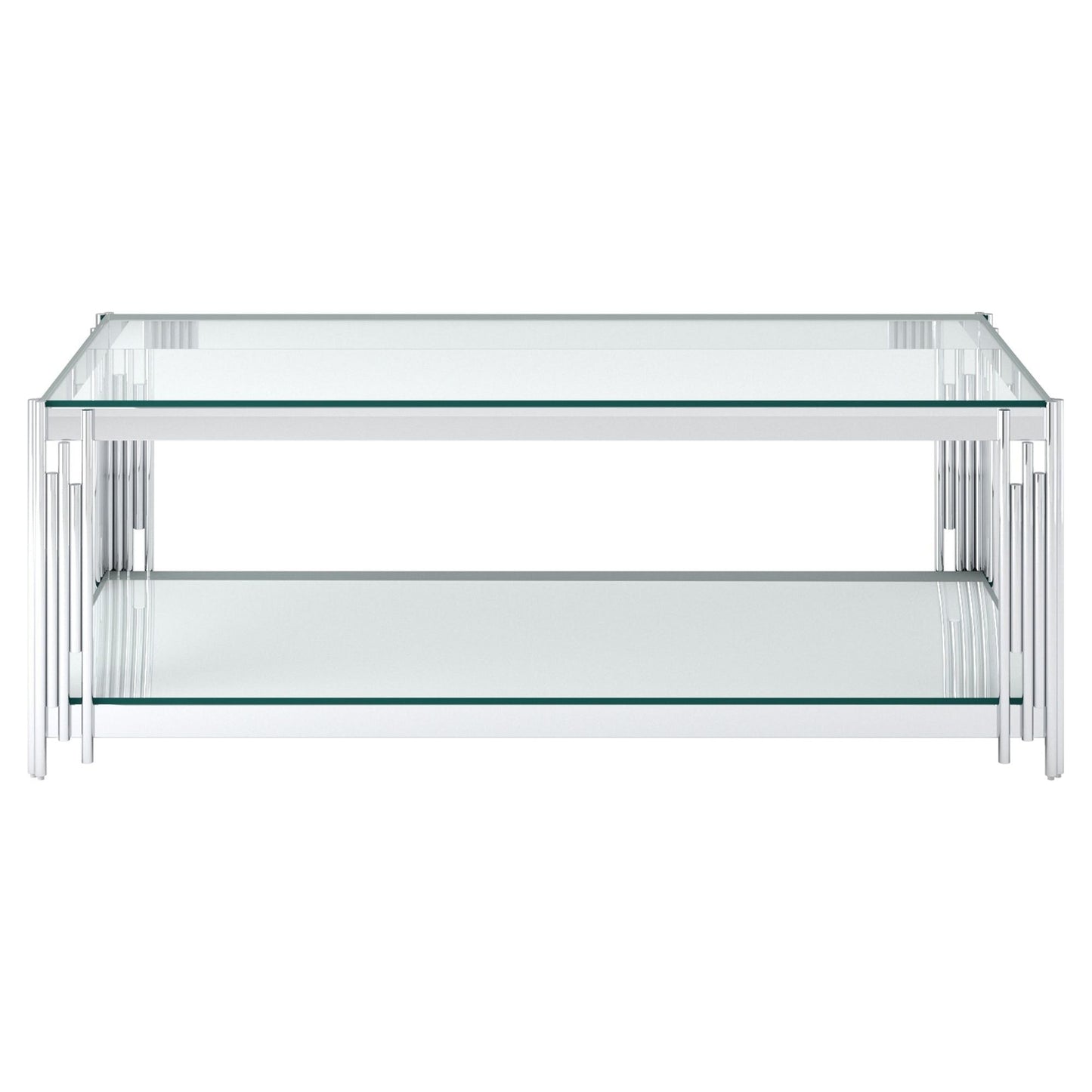 Estrel Rectangular Coffee Table in Silver