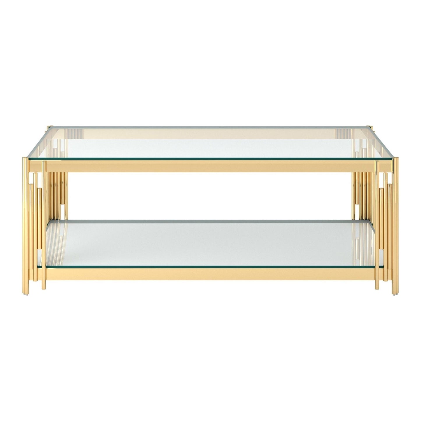 Estrel Rectangular Coffee Table in Gold