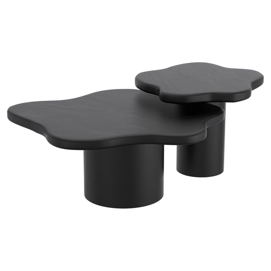 Mayal 2pc Coffee Table Set in Black