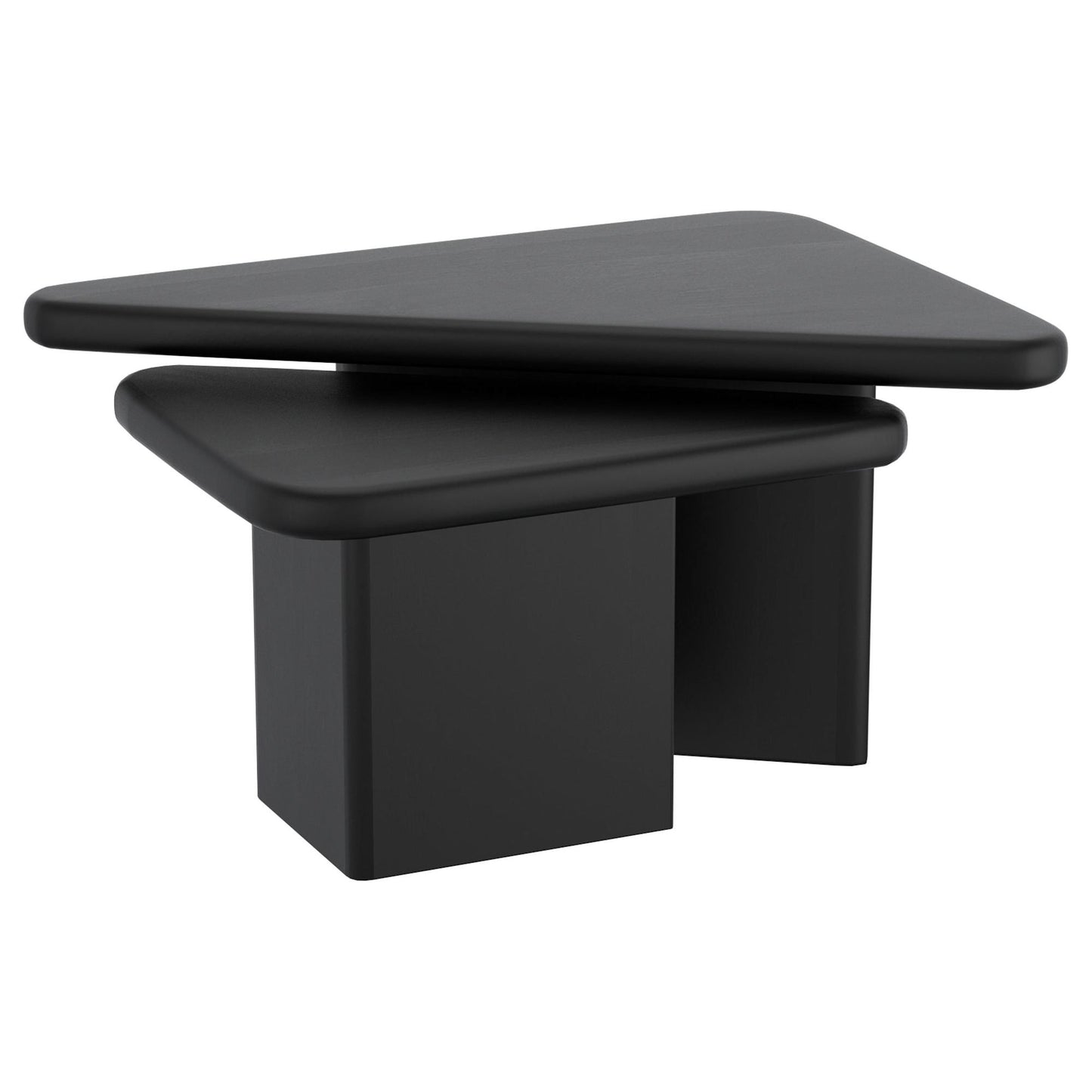 Draco 2pc Coffee Table Set in Black