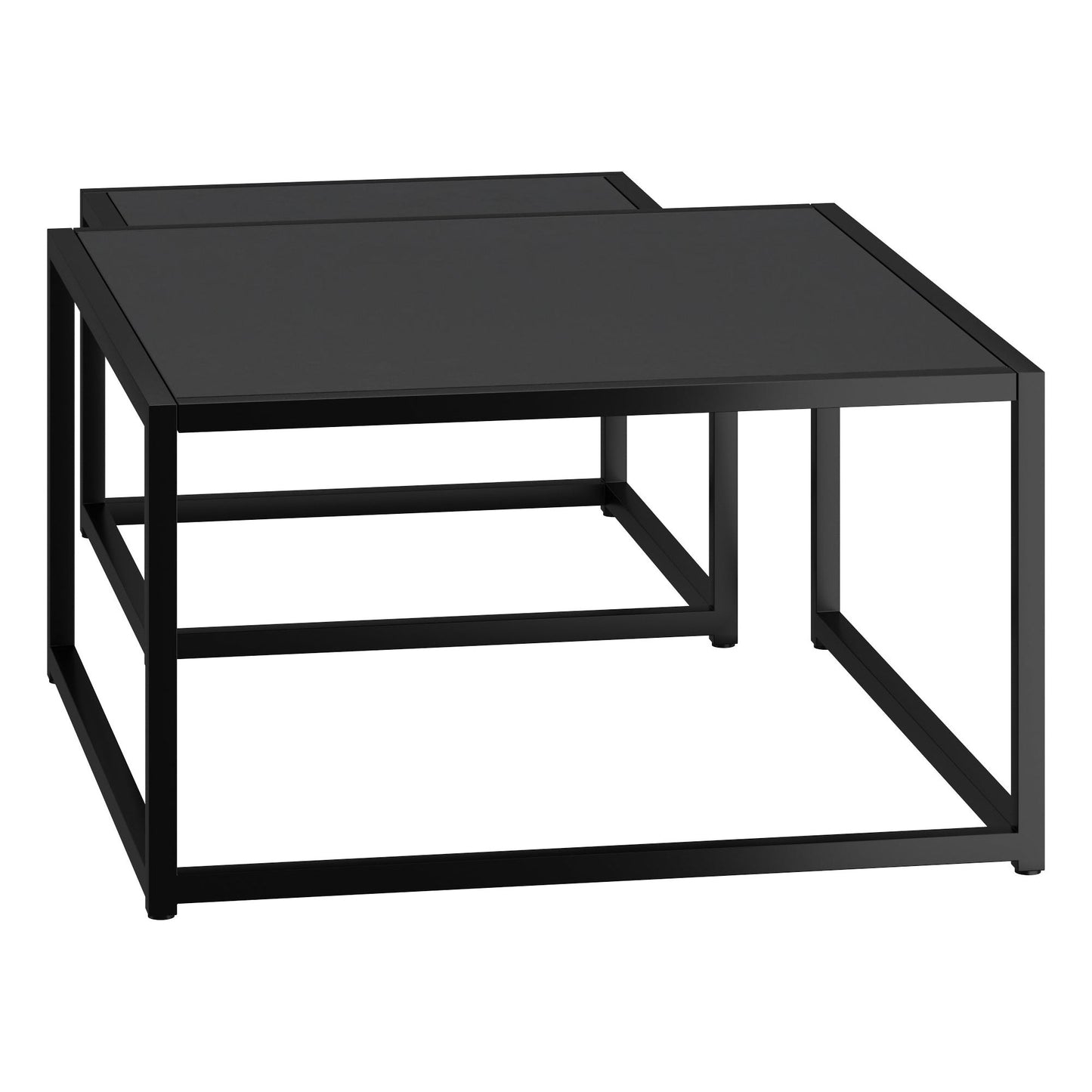 Quinn 2pc Coffee Table Set in Black