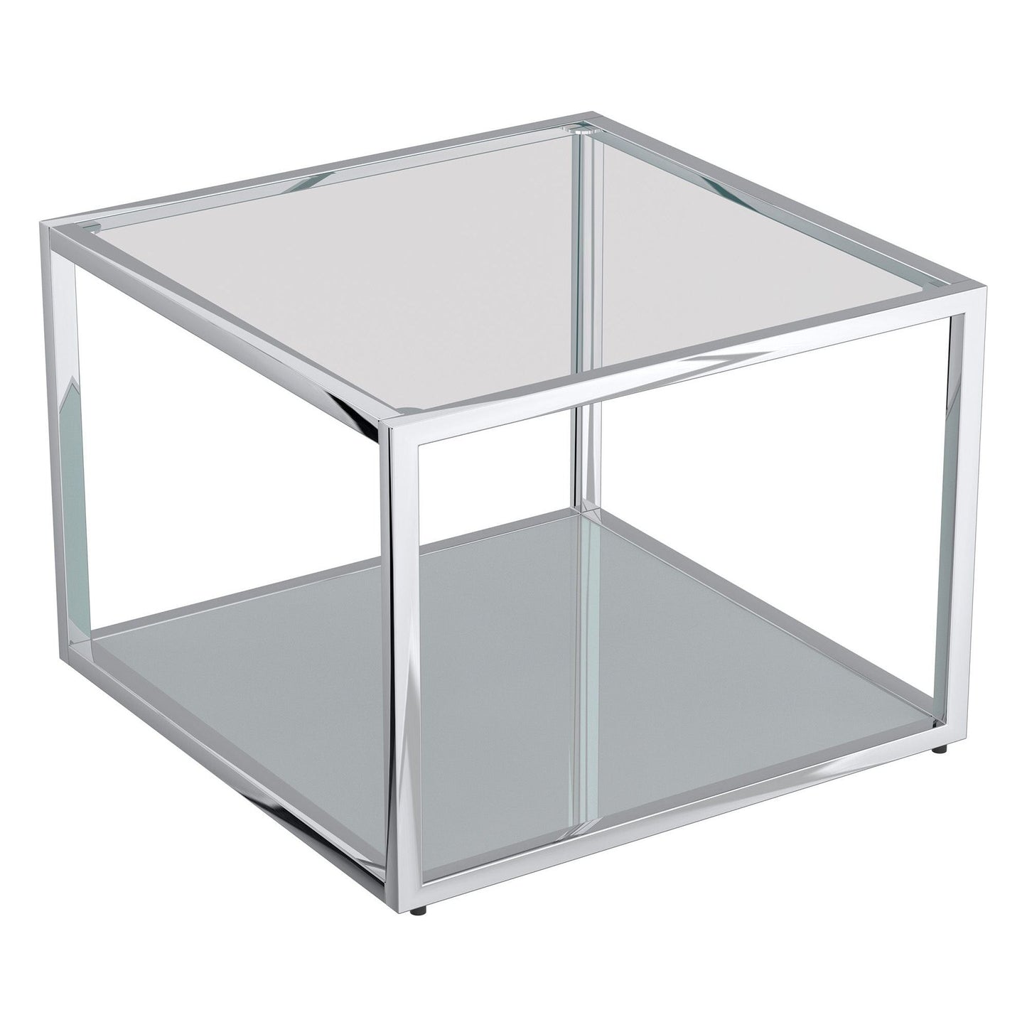 Casini 3pc Small Coffee Table Set in Silver