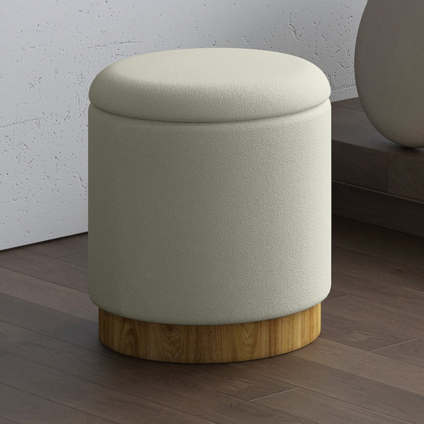 Alya Round Storage Ottoman