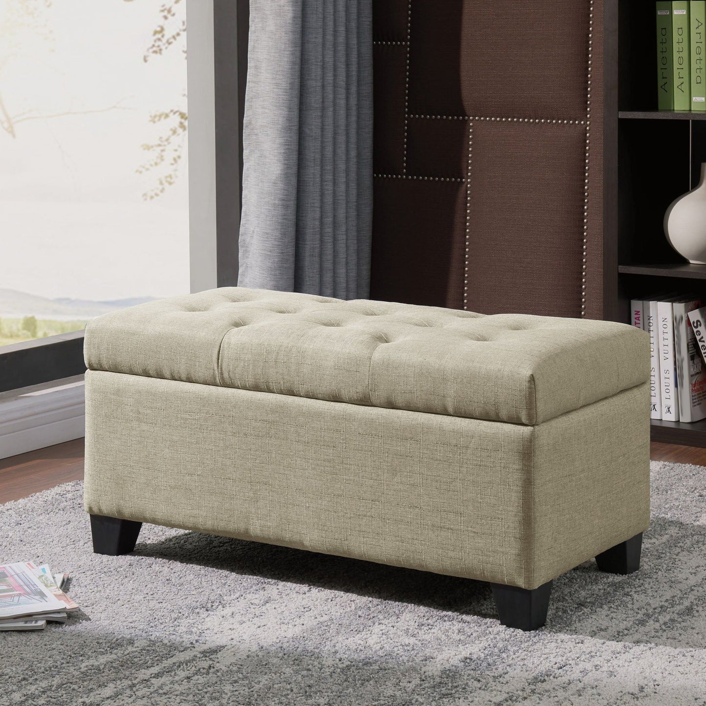 Harper Rectangular Storage Ottoman Bench