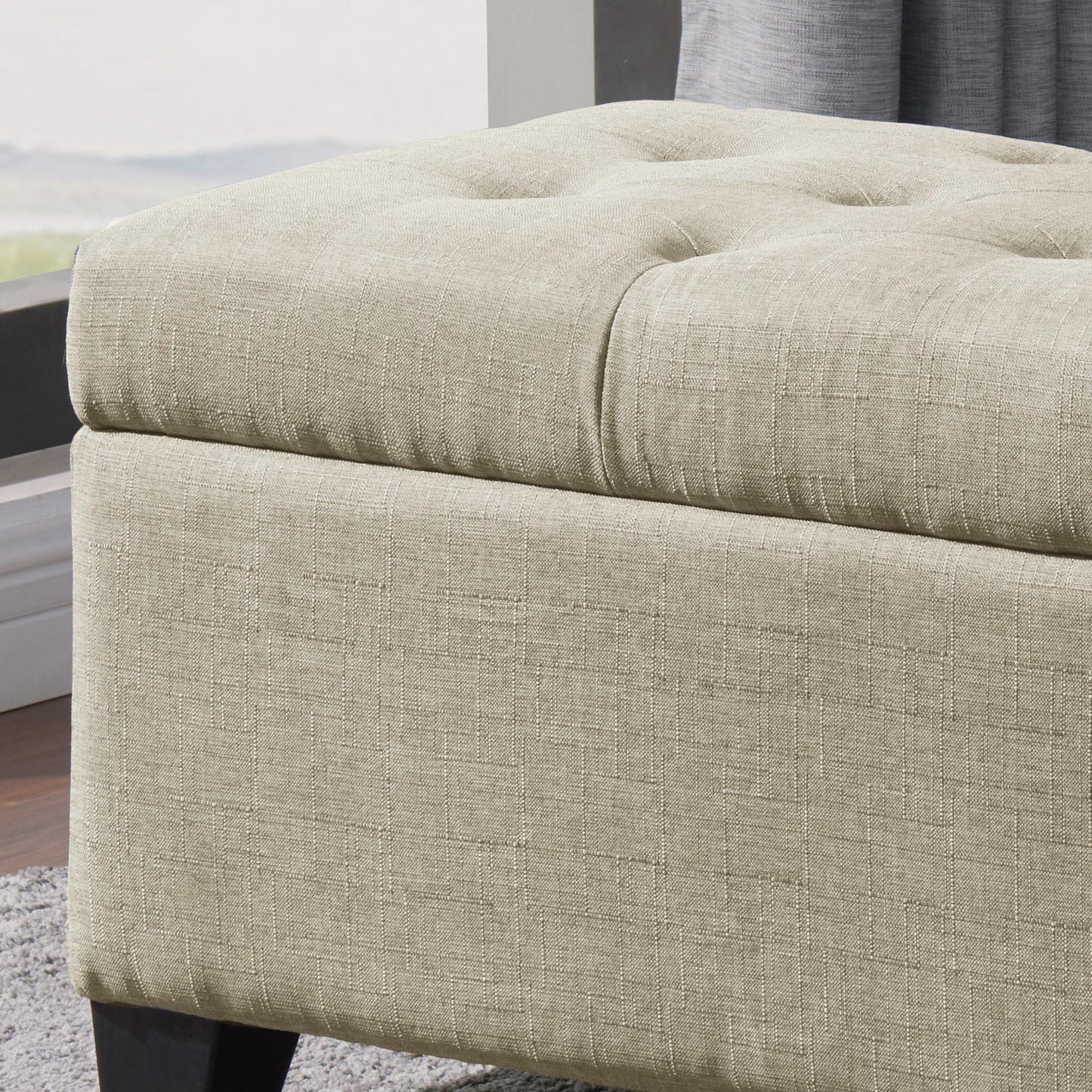 Harper Rectangular Storage Ottoman Bench