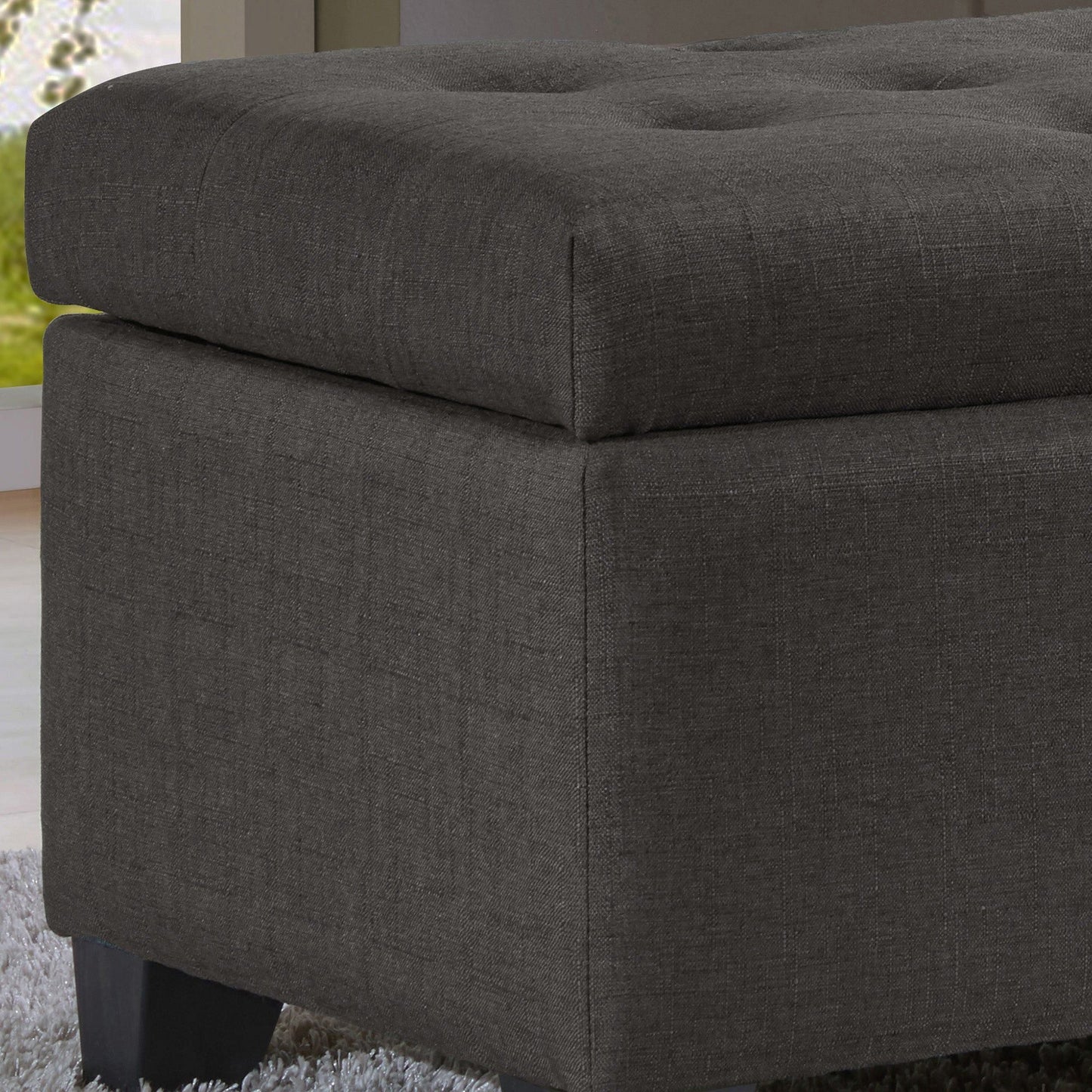 Harper Rectangular Storage Ottoman Bench