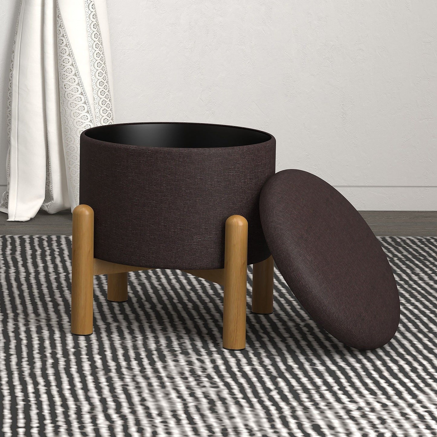 Heidi Round Storage Ottoman