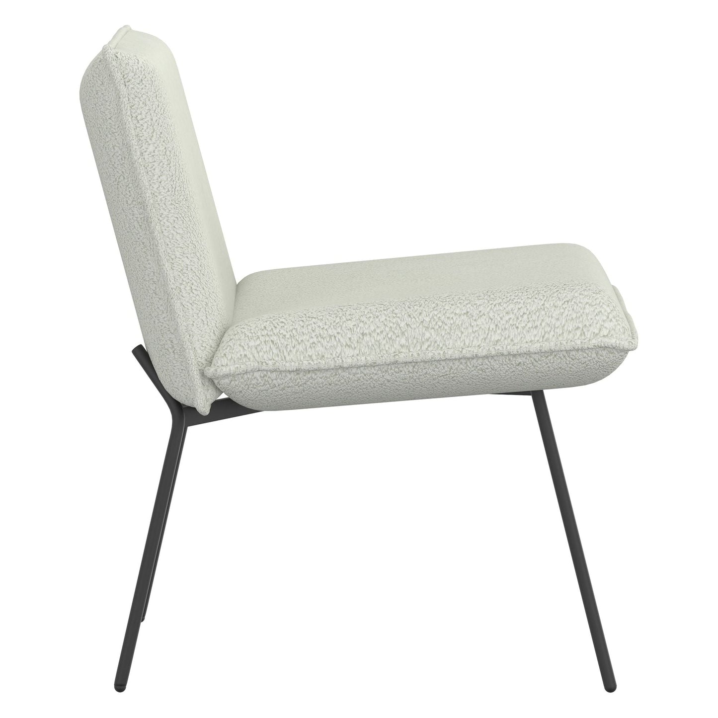 Gigi Accent Chair in Cream Boucle Fabric