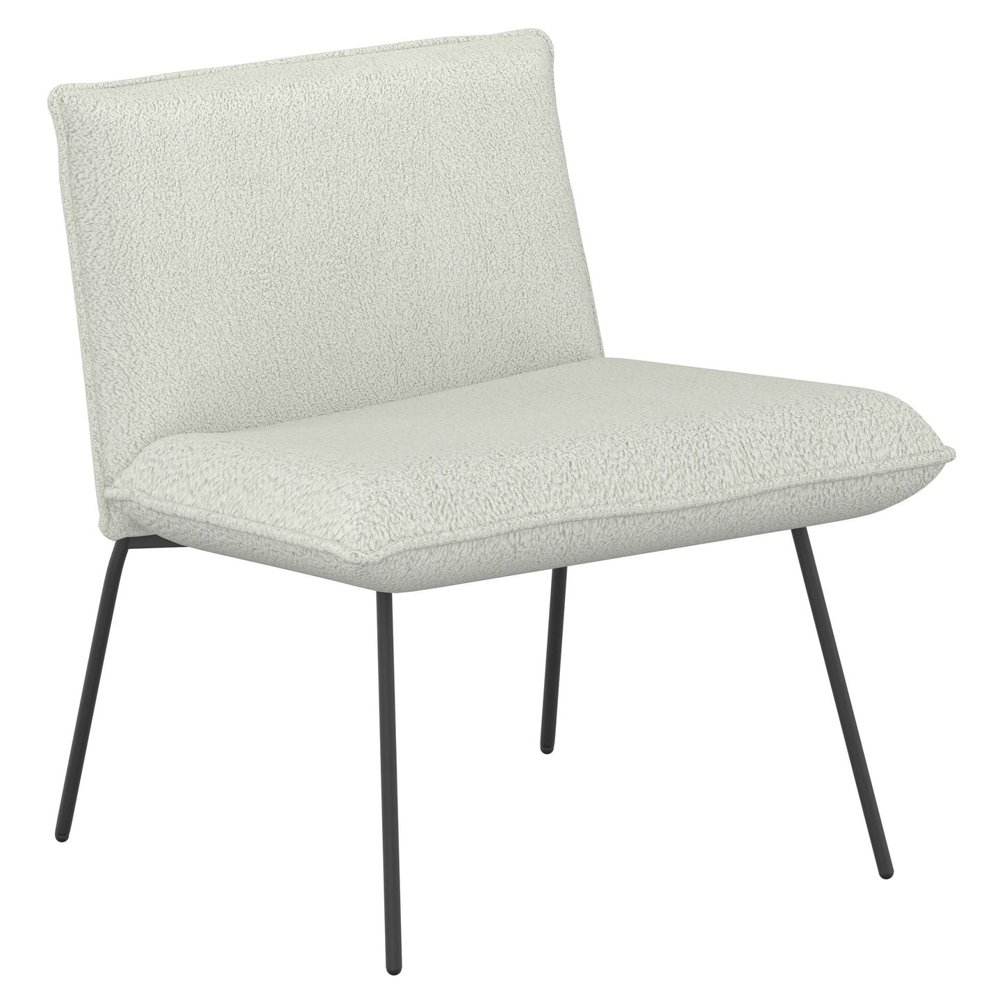 Gigi Accent Chair in Cream Boucle Fabric