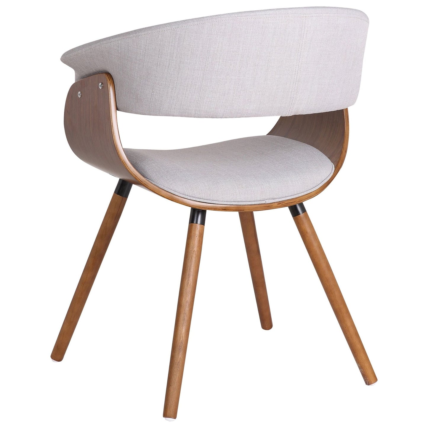 Holt Accent/Dining Chair in Grey and Walnut