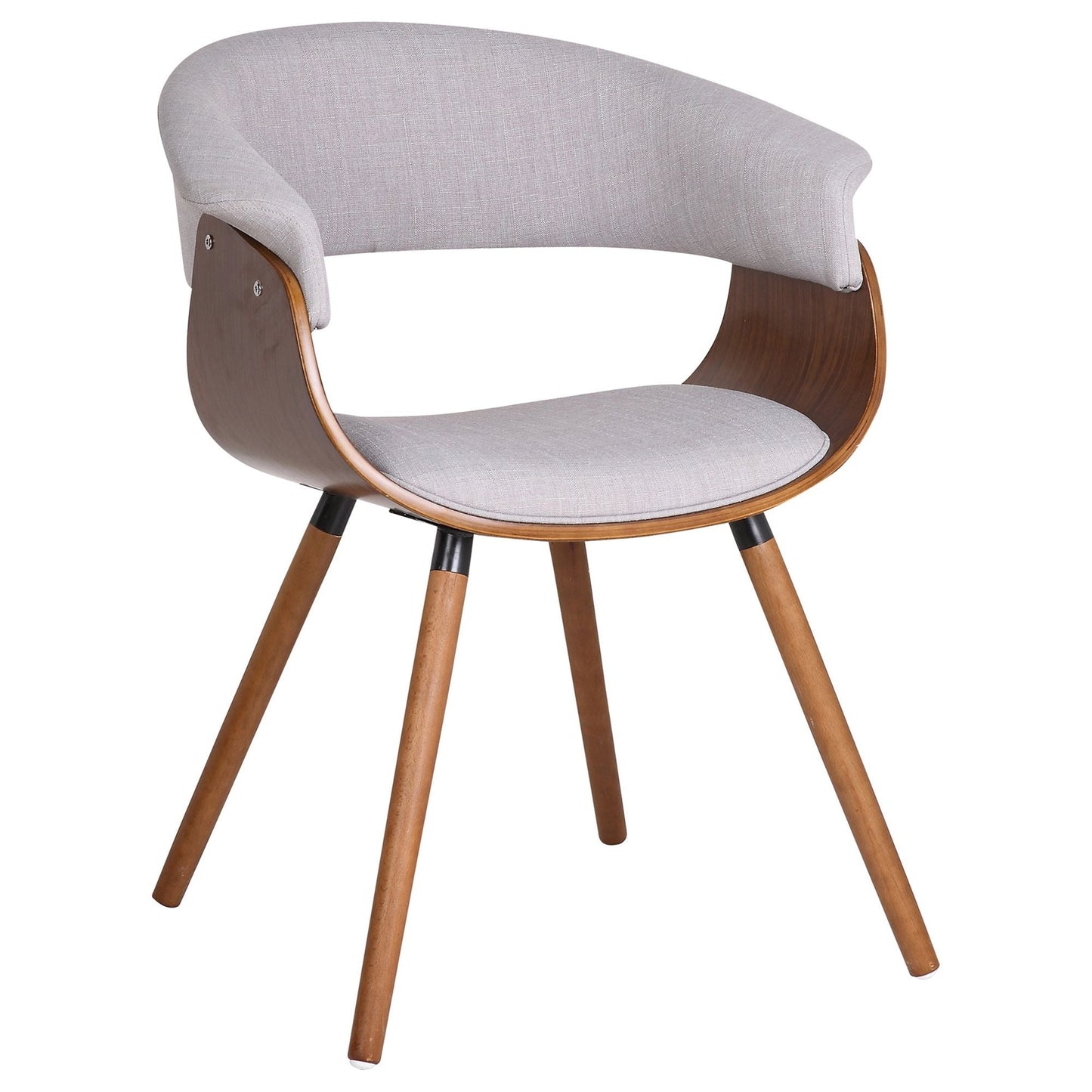 Holt Accent/Dining Chair in Grey and Walnut