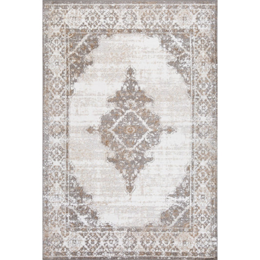 Mark Area Rug - Grey/cream