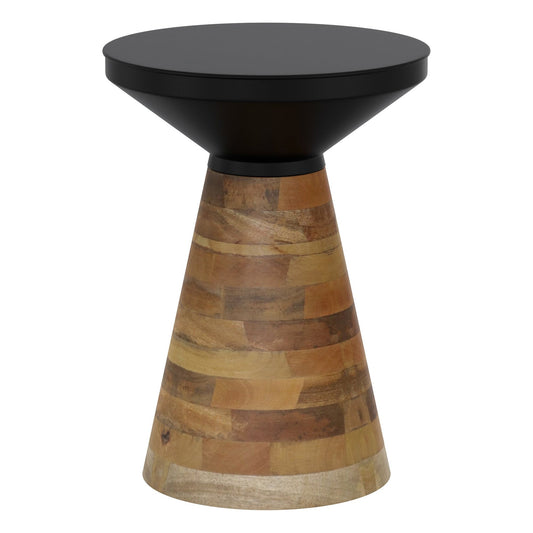 Boden Accent Table in Black and Walnut