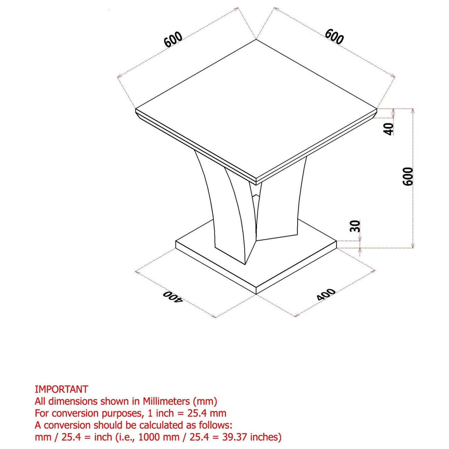 Napoli Accent Table in Light Grey