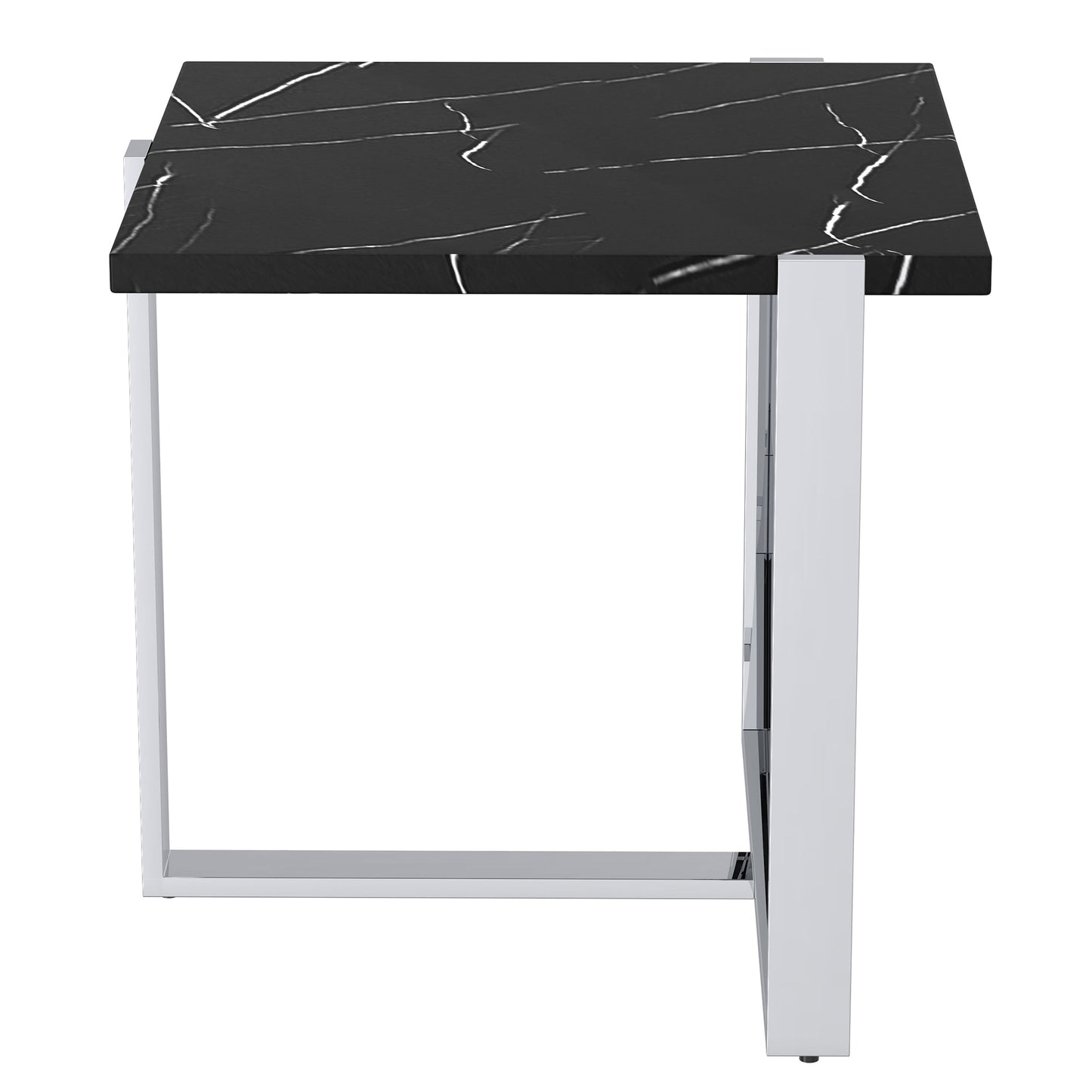 Veno Accent Table in Black and Silver