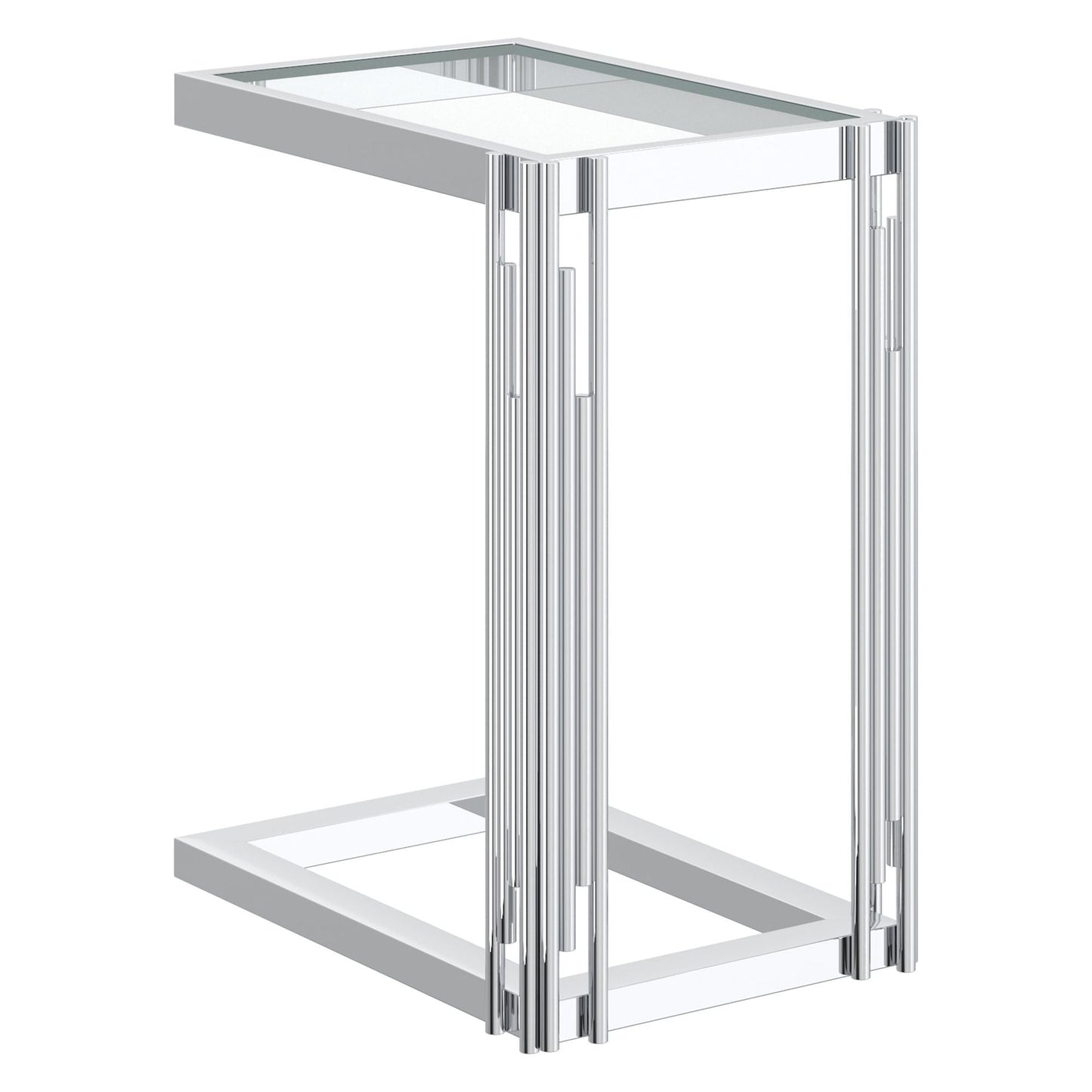 Estrel Small Accent Table in Silver