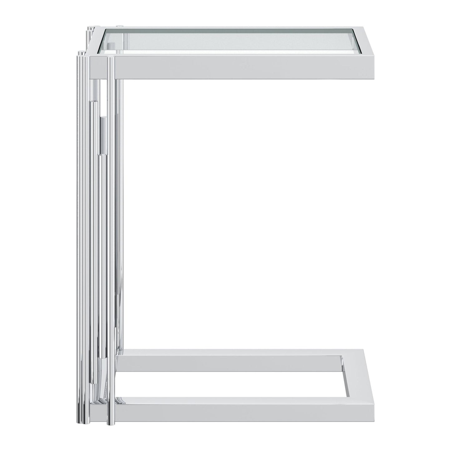 Estrel Small Accent Table in Silver