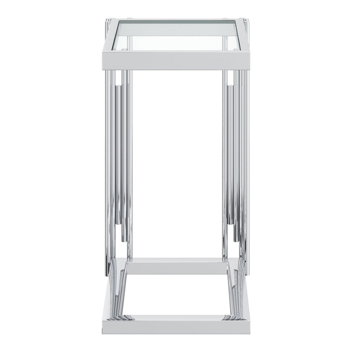 Estrel Small Accent Table in Silver