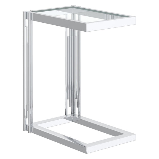 Estrel Small Accent Table in Silver